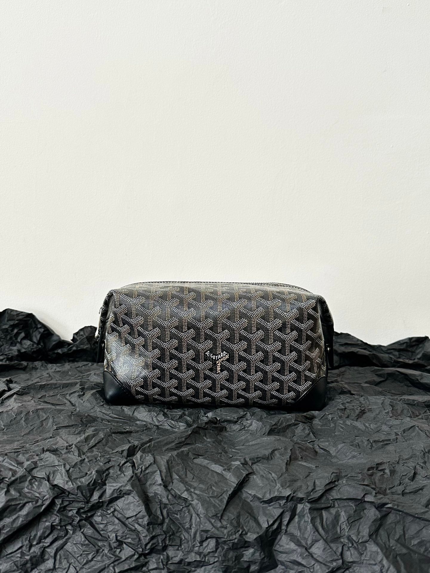 GOYA COSMETIC BAG 24CM BLACK CANVAS Amelia Amelia