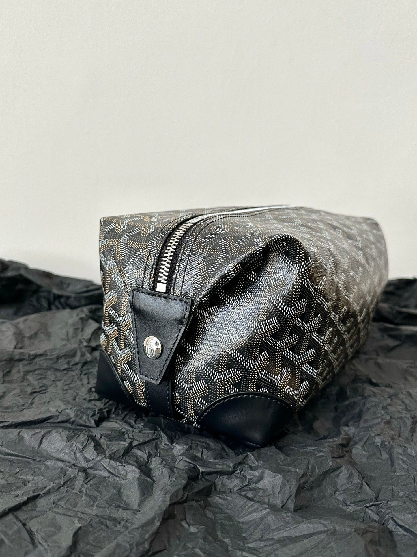 GOYA COSMETIC BAG 24CM BLACK CANVAS Amelia Amelia