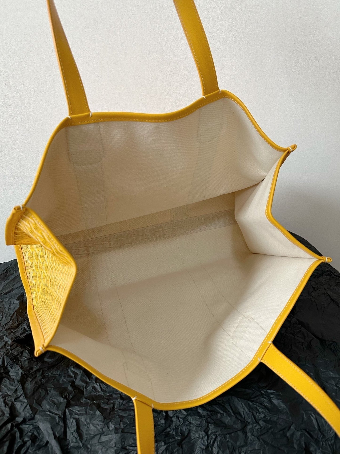 GOYA VILLETTE TOTE 45CM YELLOW CANVAS Amelia