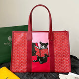 GOYA VILLETTE TOTE 45CM RED CANVAS Amelia