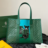 GOYA VILLETTE TOTE 45CM GREEN CANVAS Amelia