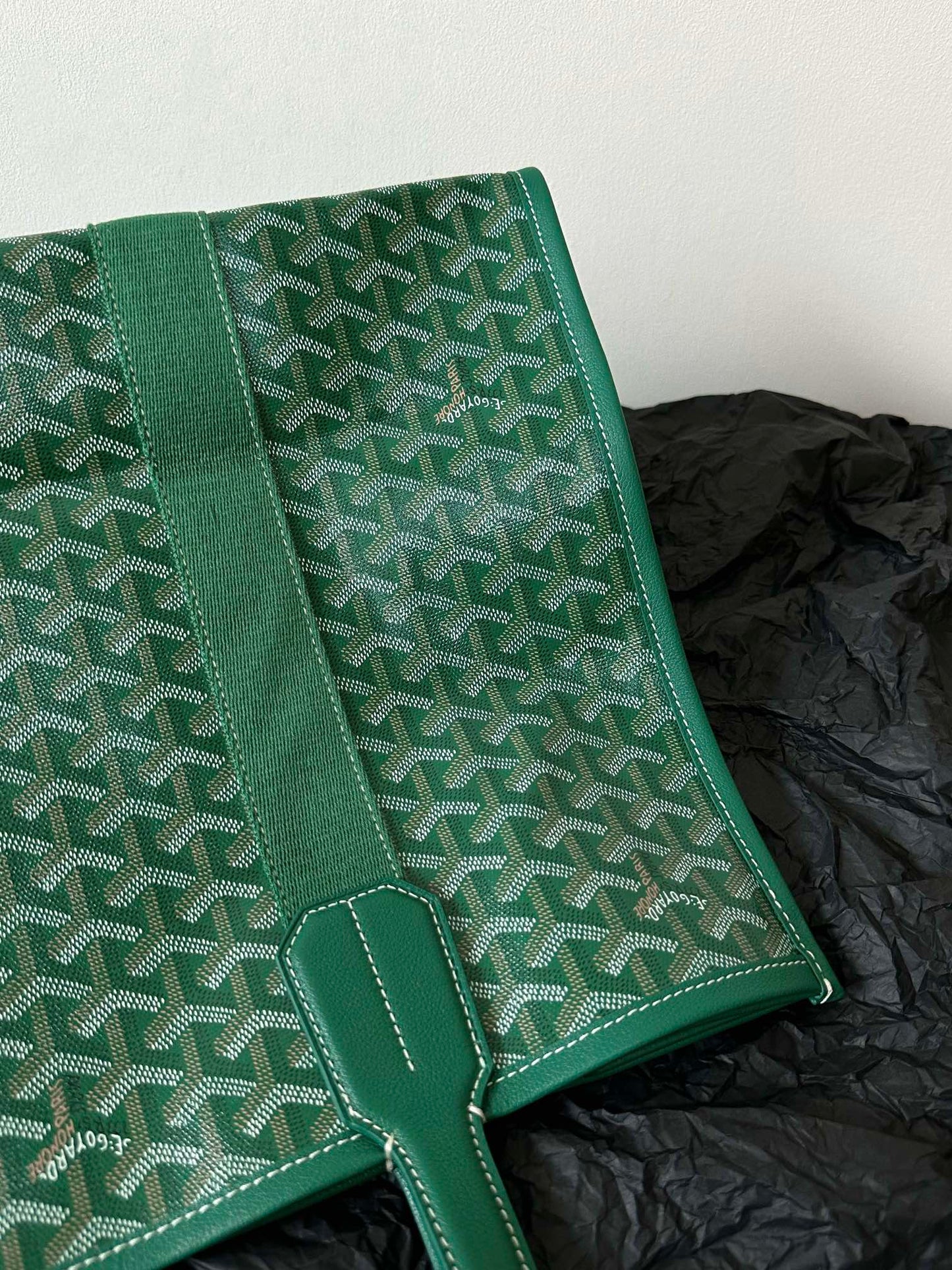 GOYA VILLETTE TOTE 45CM GREEN CANVAS Amelia Amelia