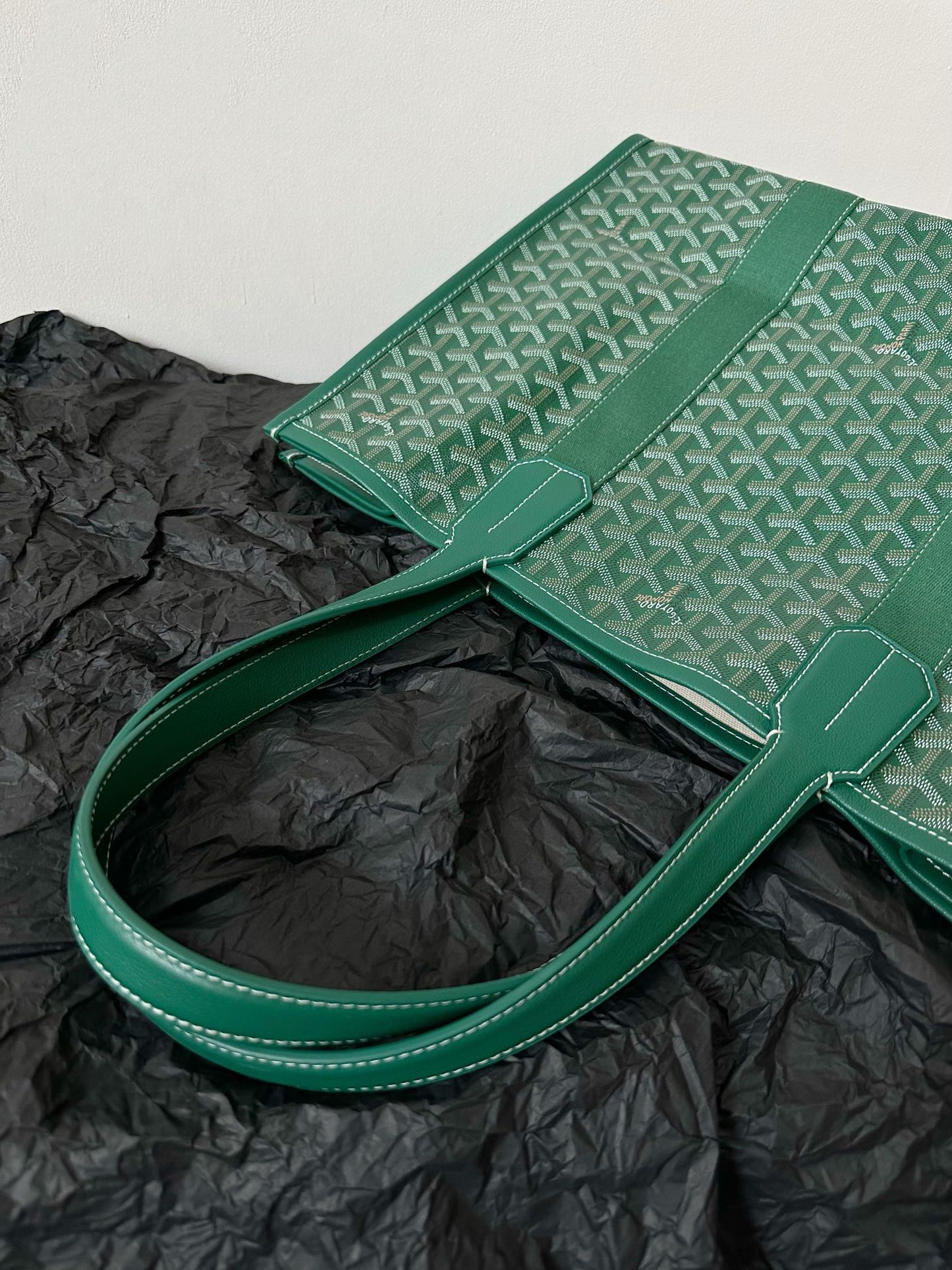 GOYA VILLETTE TOTE 45CM GREEN CANVAS Amelia