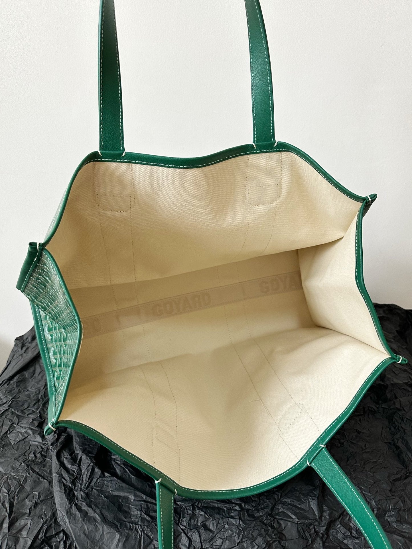 GOYA VILLETTE TOTE 45CM GREEN CANVAS Amelia