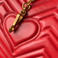 GG Marmont 26.5cm Red Calfskin Gold Hardware Amelia Amelia
