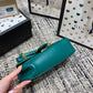 GG Marmont 22cm Turquoise Calfskin Gold Hardware Amelia Amelia