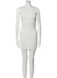 FENDI JACQUARD STRETCHY MINI DRESS
