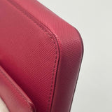 Prada Saffiano   Clutch Crossbody Bag,Leather,Pink