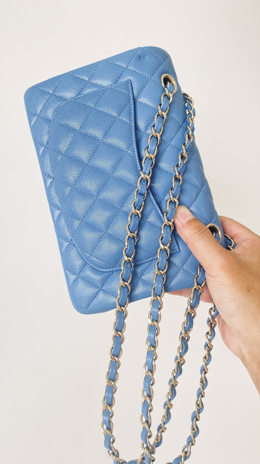 CHL - Small Classic Handbag Blue For Women Bags 9.1in/23cm