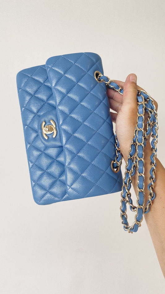 CHL - Small Classic Handbag Blue For Women Bags 9.1in/23cm