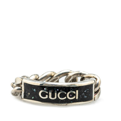 Gucci Logo SV925 Chain Ring