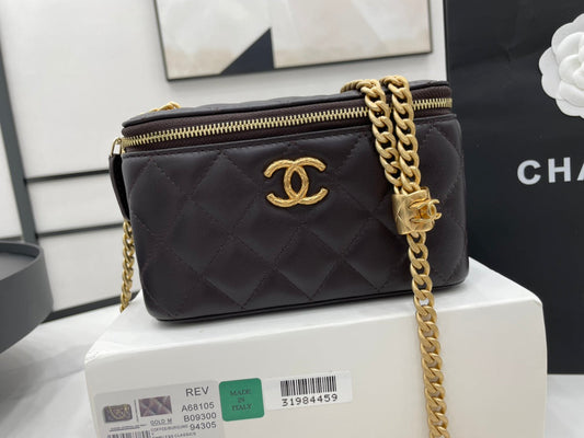 CHL - Small Vanity Case Purple For Women Bags 5.9in/15cm
