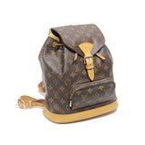 Louis Vuitton Monogram Canvas Leather Backpack