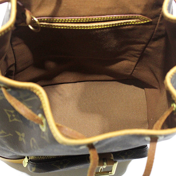 Louis Vuitton Monogram Canvas Leather Backpack