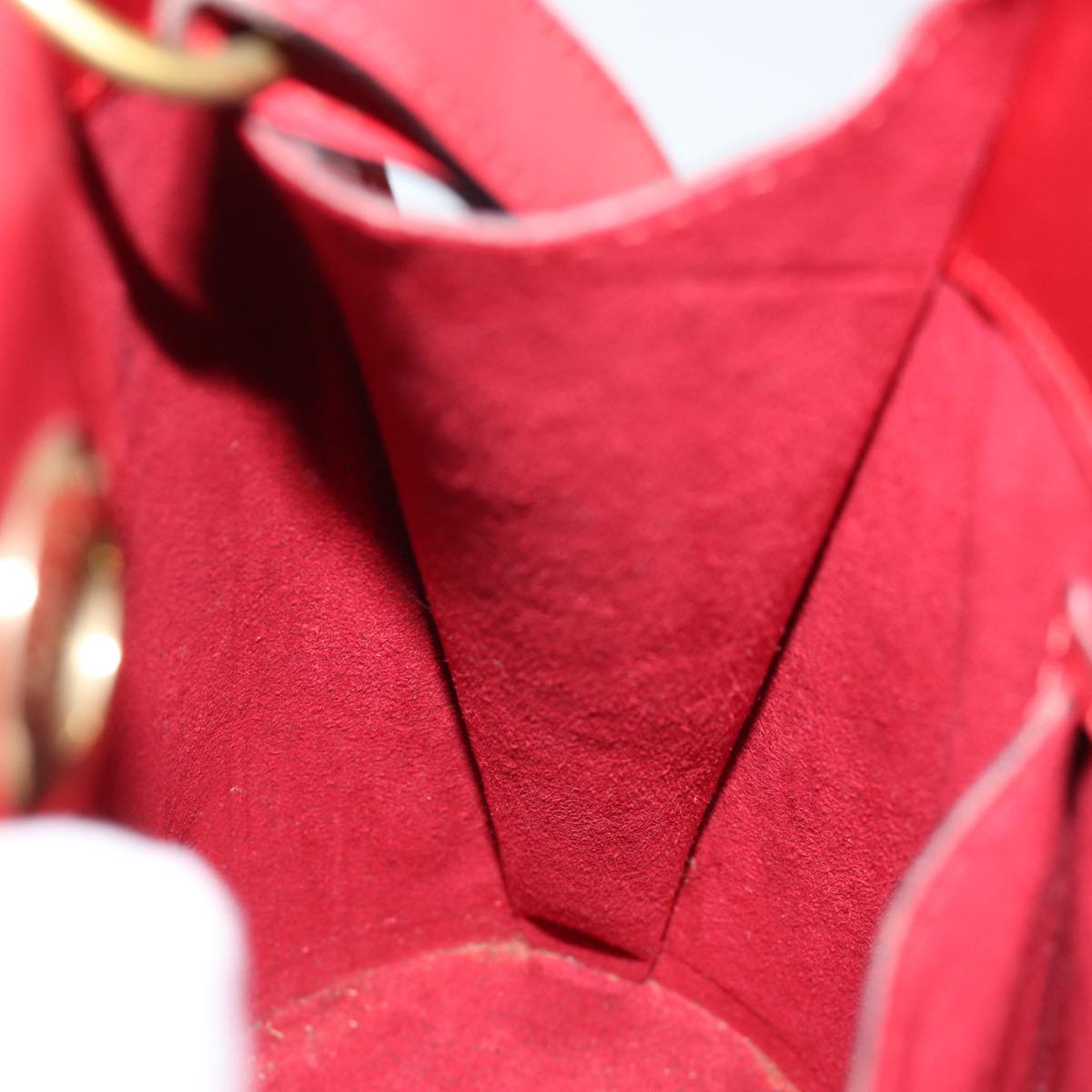 LOUIS VUITTON Epi Cluny Shoulder Bag Red M52257 LV Auth yk12618
