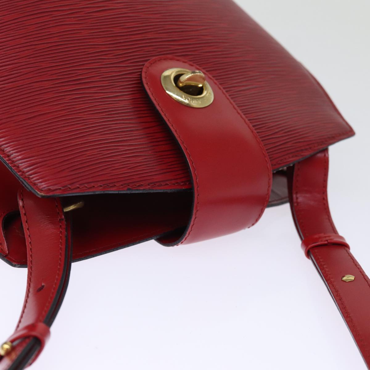 LOUIS VUITTON Epi Cluny Shoulder Bag Red M52257 LV Auth yk12618