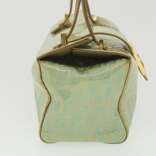 FENDI Zucchino Canvas Hand Bag Blue  yk6199B