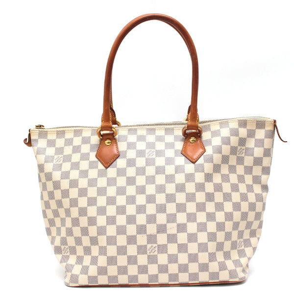 Louis Vuitton Saleya MM Damier Azur Tote Bag Beige
