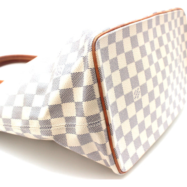 Louis Vuitton Saleya MM Damier Azur Tote Bag Beige