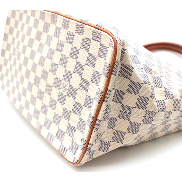 Louis Vuitton Saleya MM Damier Azur Tote Bag Beige