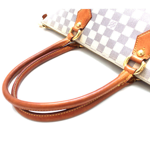 Louis Vuitton Saleya MM Damier Azur Tote Bag Beige
