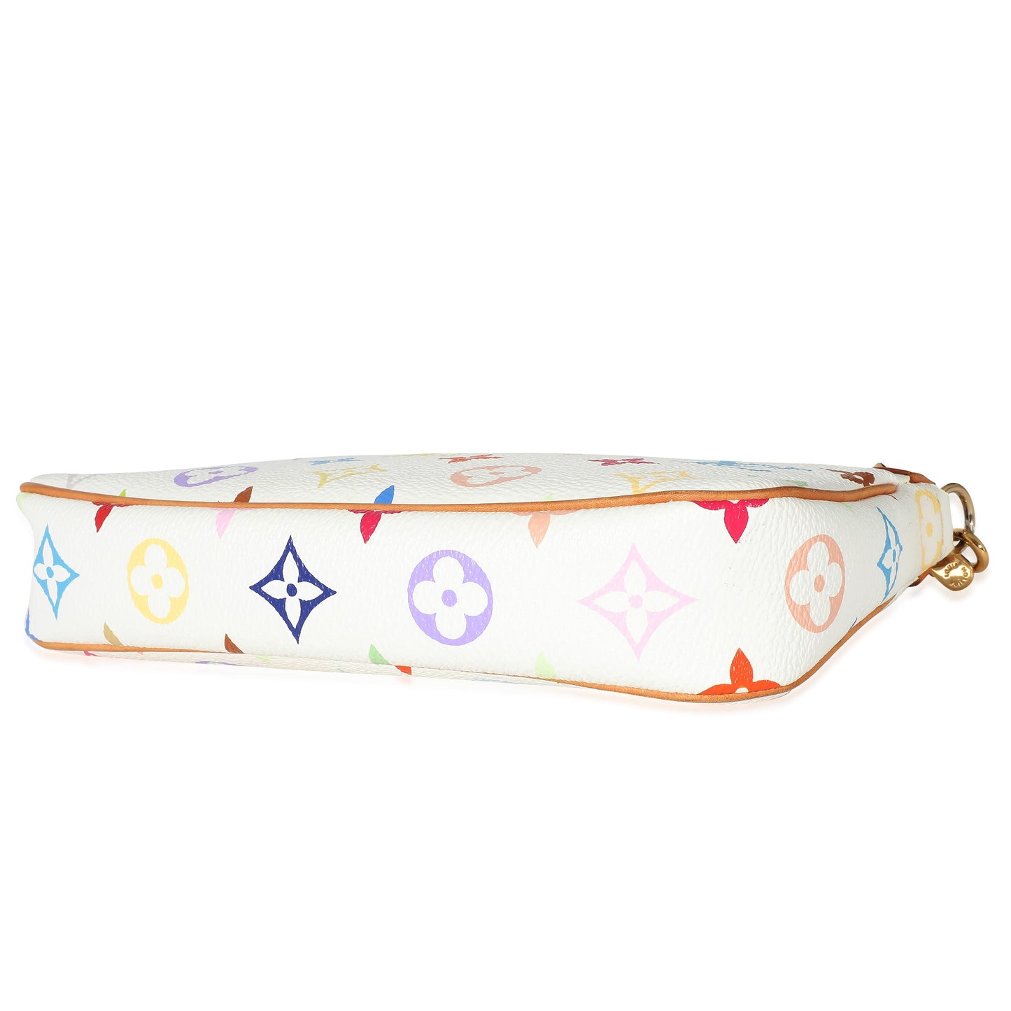 Louis Vuitton Louis Vuitton White Multicolor Canvas Pochette Accessories