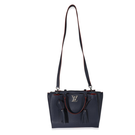 Louis Vuitton Louis Vuitton Calfskin Marine Rouge Lockmeto Tote