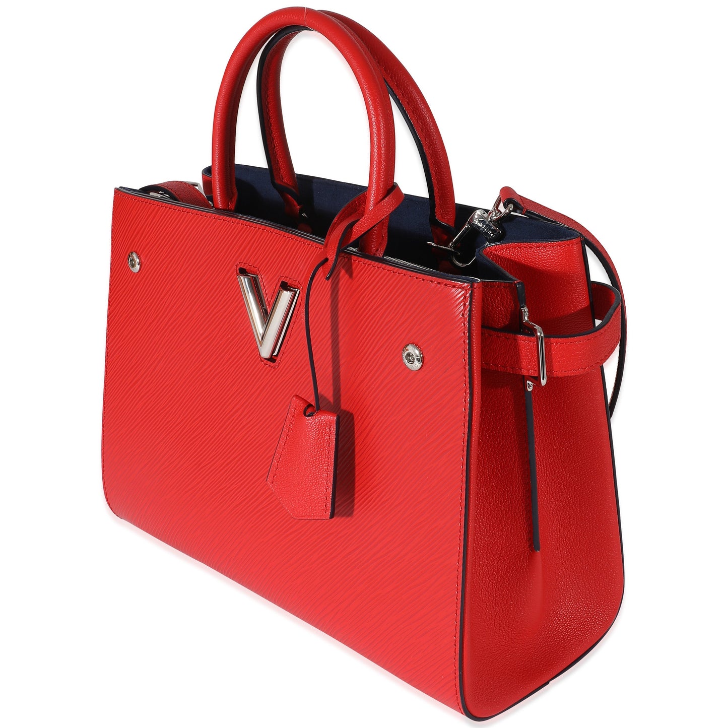 Louis Vuitton Louis Vuitton Red Epi Leather Twisted Tote Bag