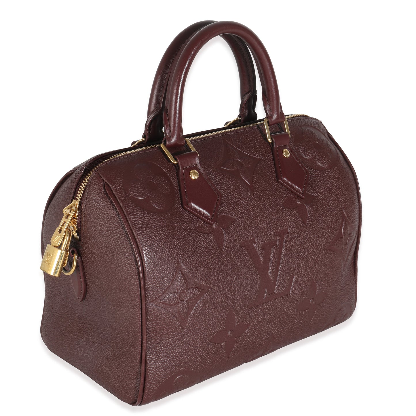 Louis Vuitton Wine Monogram Giant Empreinte Speedy Bandouliere 25