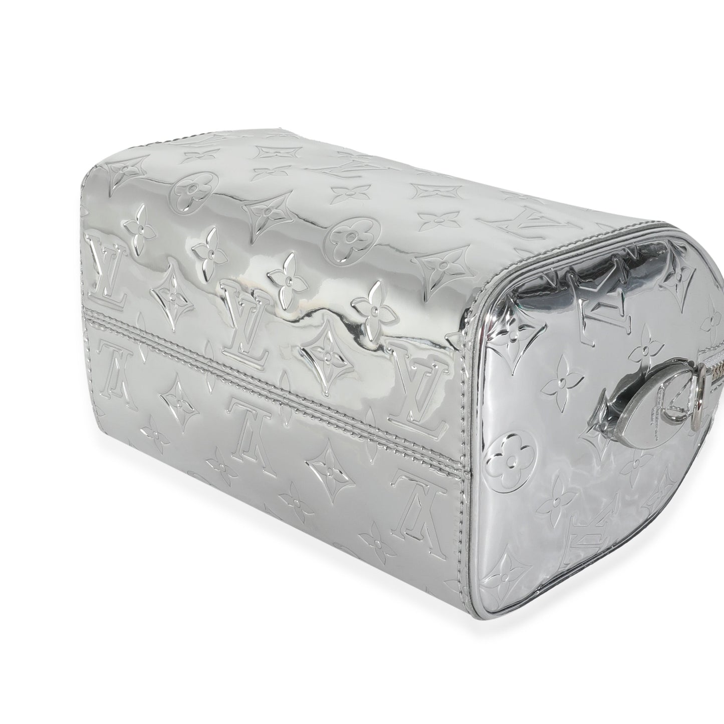 Louis Vuitton Silver Monogram Miroir Speedy Bandouliere 20 NM