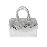 Louis Vuitton Silver Monogram Miroir Speedy Bandouliere 20 NM