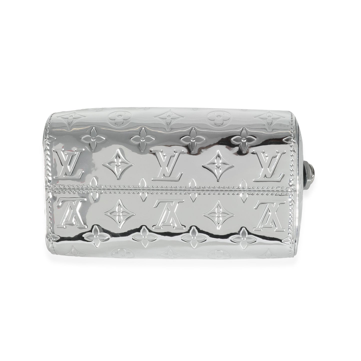 Louis Vuitton Silver Monogram Miroir Speedy Bandouliere 20 NM