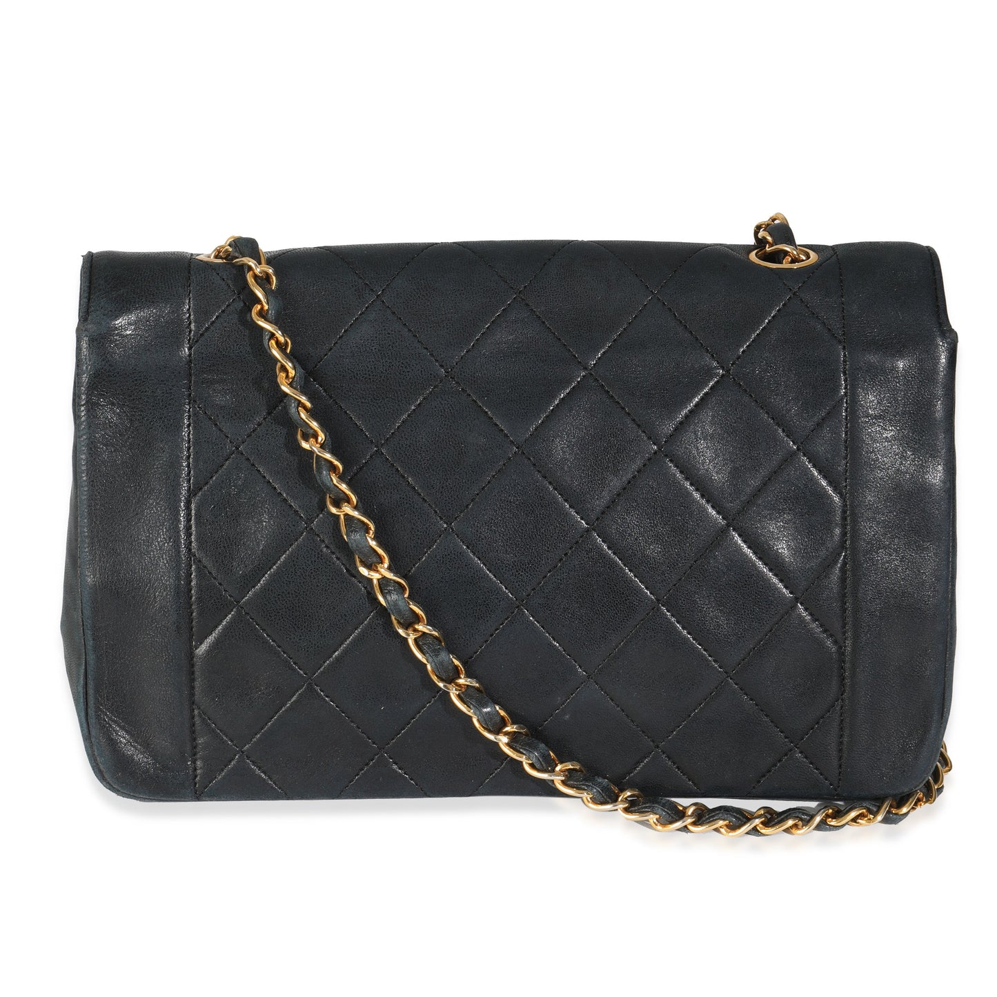 Chanel  Black Quilted Lambskin Medium Diana Single Flap Bag
