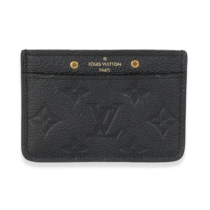Louis Vuitton Black Monogram Empreinte Credit Card Holder