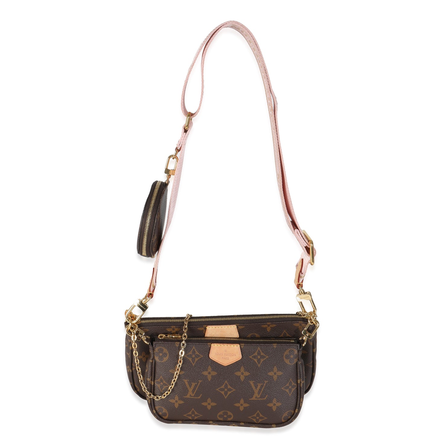 Louis Vuitton Rose Clair Monogram Canvas Multi Pochette Accessoires