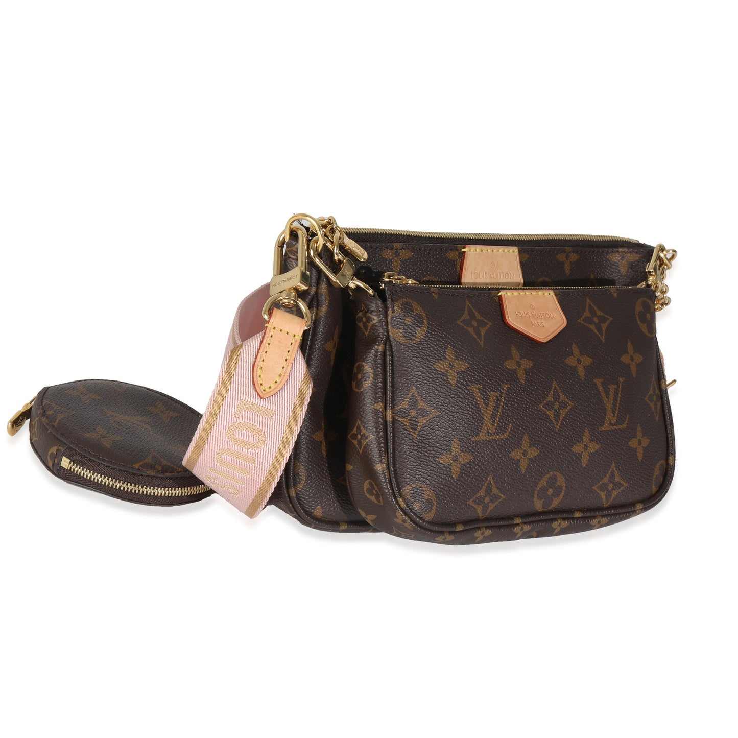 Louis Vuitton Rose Clair Monogram Canvas Multi Pochette Accessoires