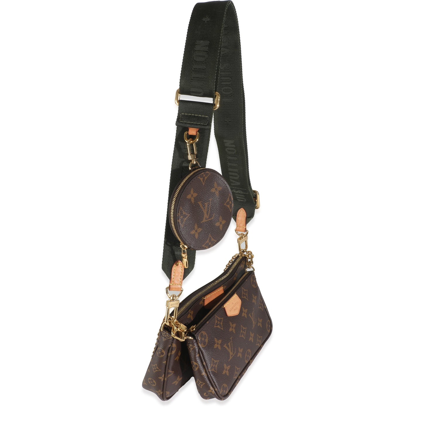 Louis Vuitton Khaki Monogram Canvas Multi Pochette Accessoires
