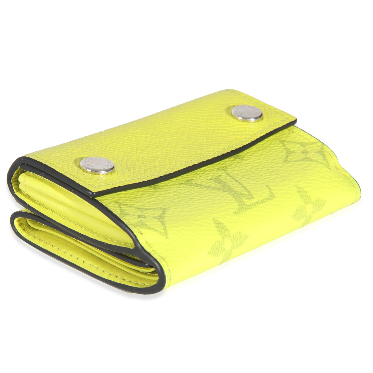 Louis Vuitton Yellow Tiagrama Discovery Compact Wallet