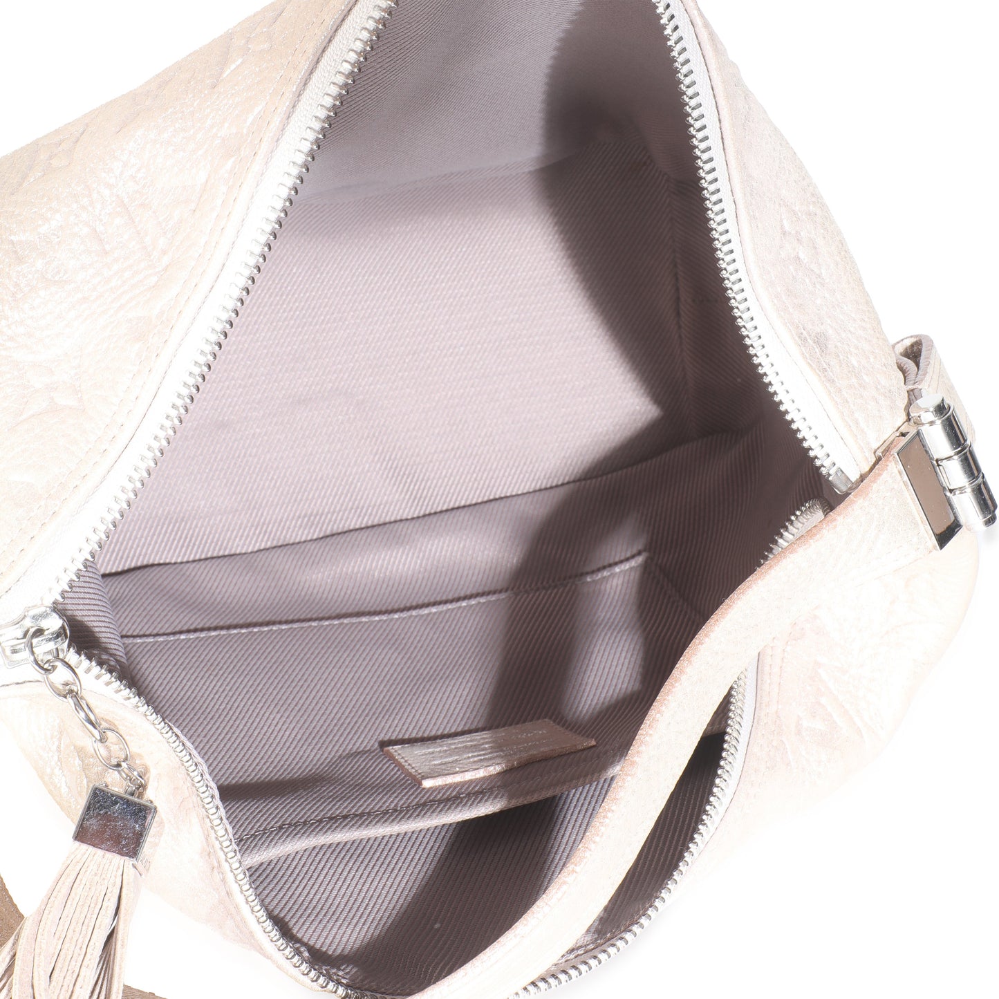 Louis Vuitton Silver Monogram Shimmer Calfskin Halo