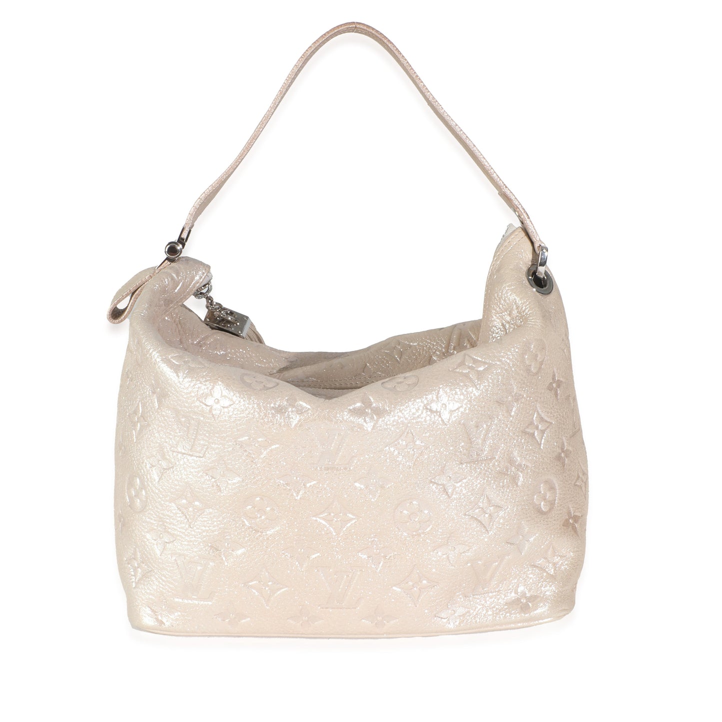 Louis Vuitton Silver Monogram Shimmer Calfskin Halo