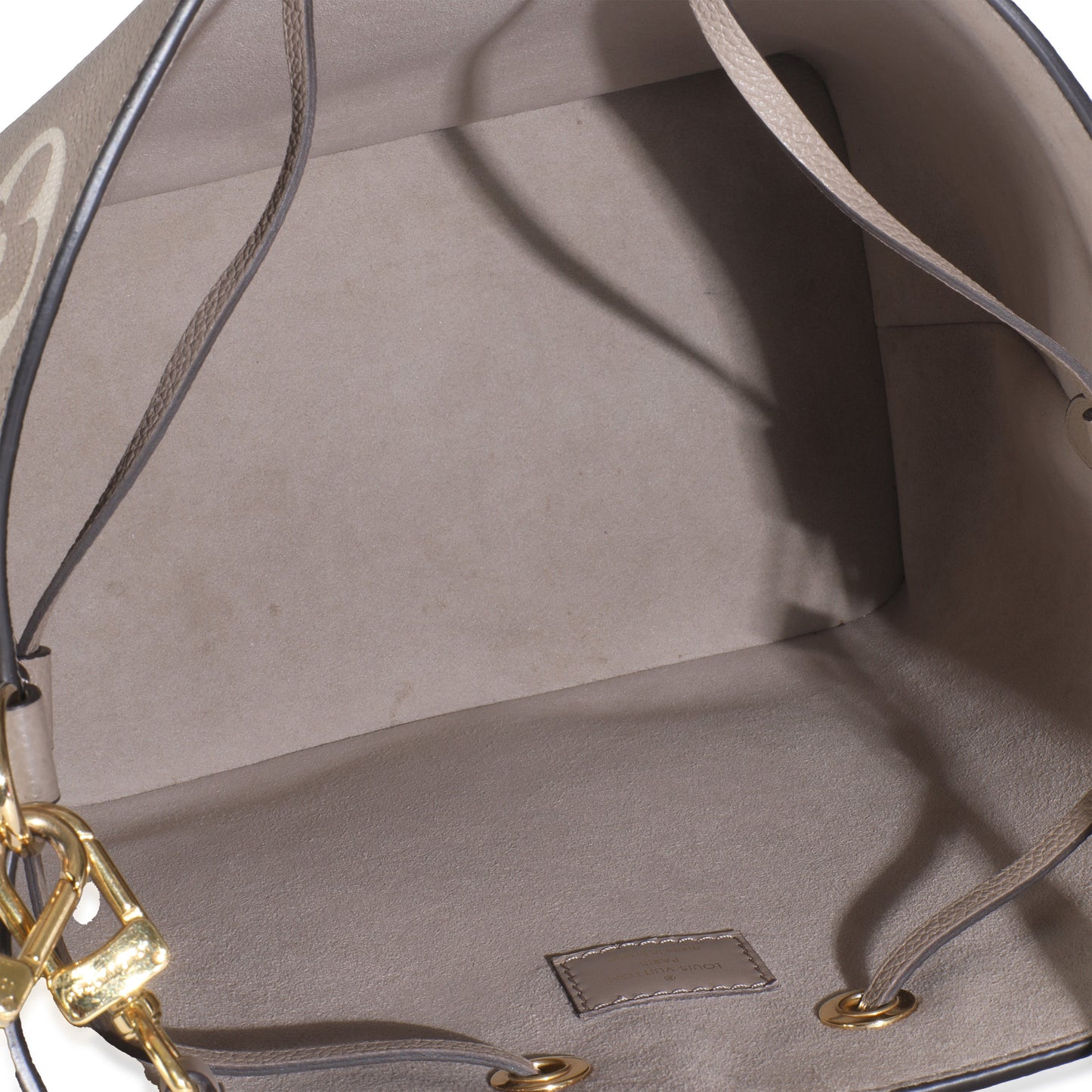 Louis Vuitton Tourterelle Creme Empreinte Monogram Giant Neonoe MM