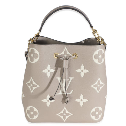 Louis Vuitton Tourterelle Creme Empreinte Monogram Giant Neonoe MM