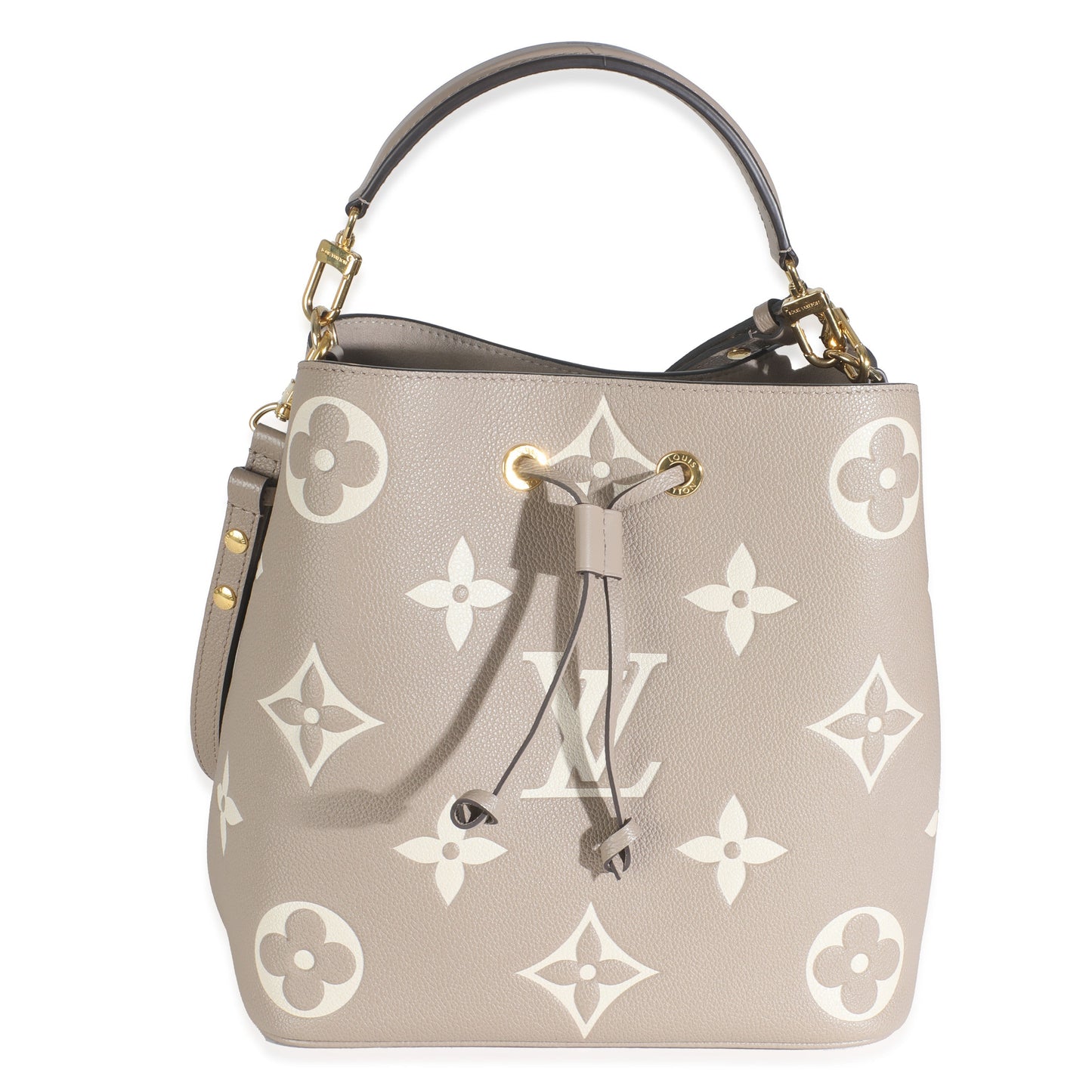 Louis Vuitton Tourterelle Creme Empreinte Monogram Giant Neonoe MM