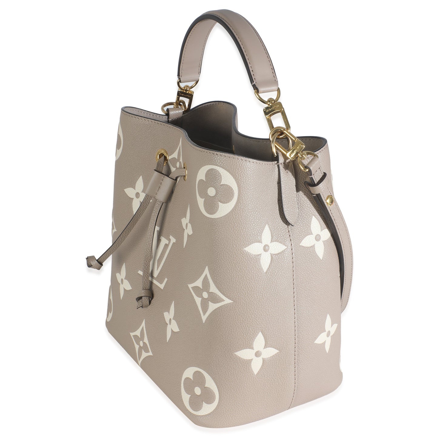 Louis Vuitton Tourterelle Creme Empreinte Monogram Giant Neonoe MM