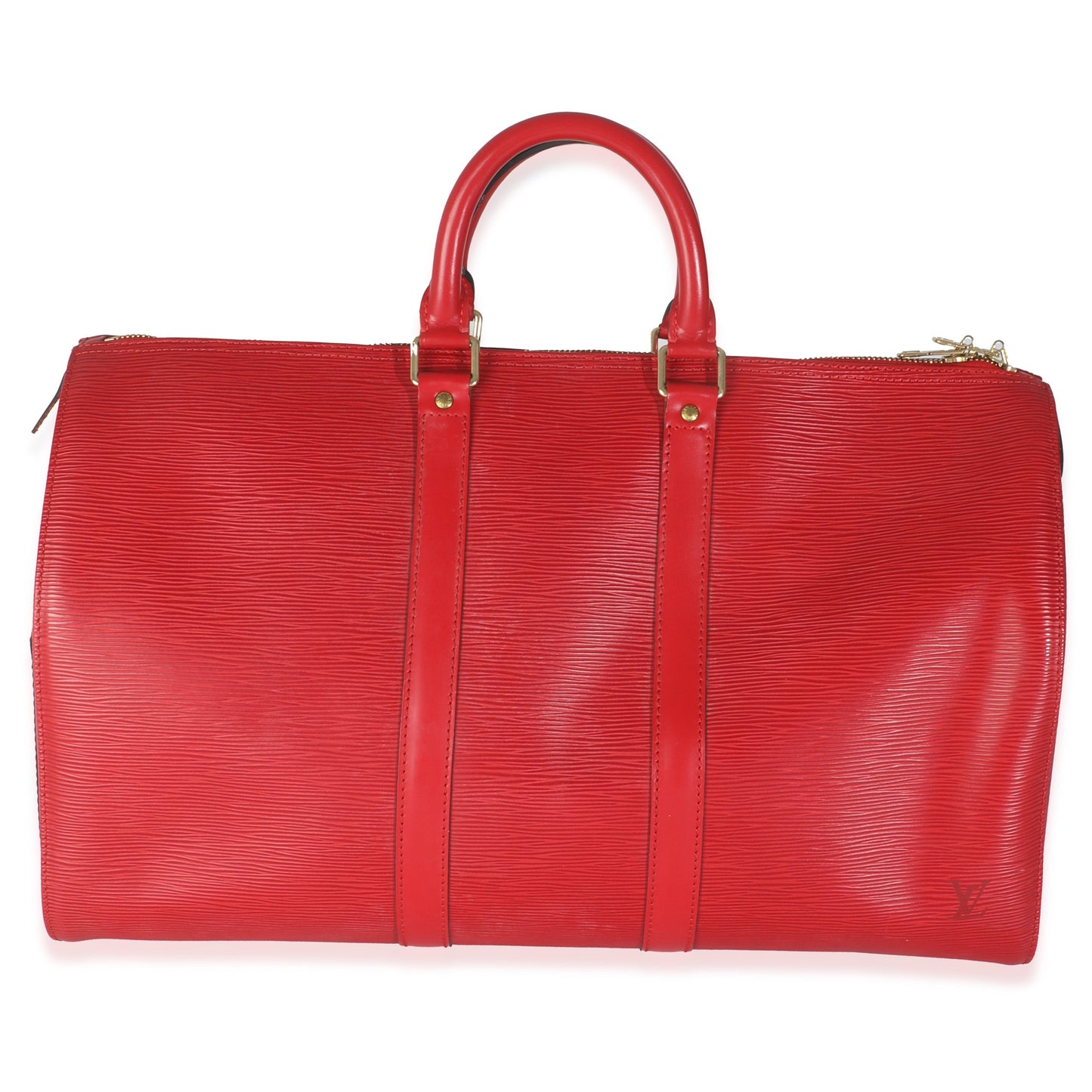 Louis Vuitton   Red Epi Keepall 45