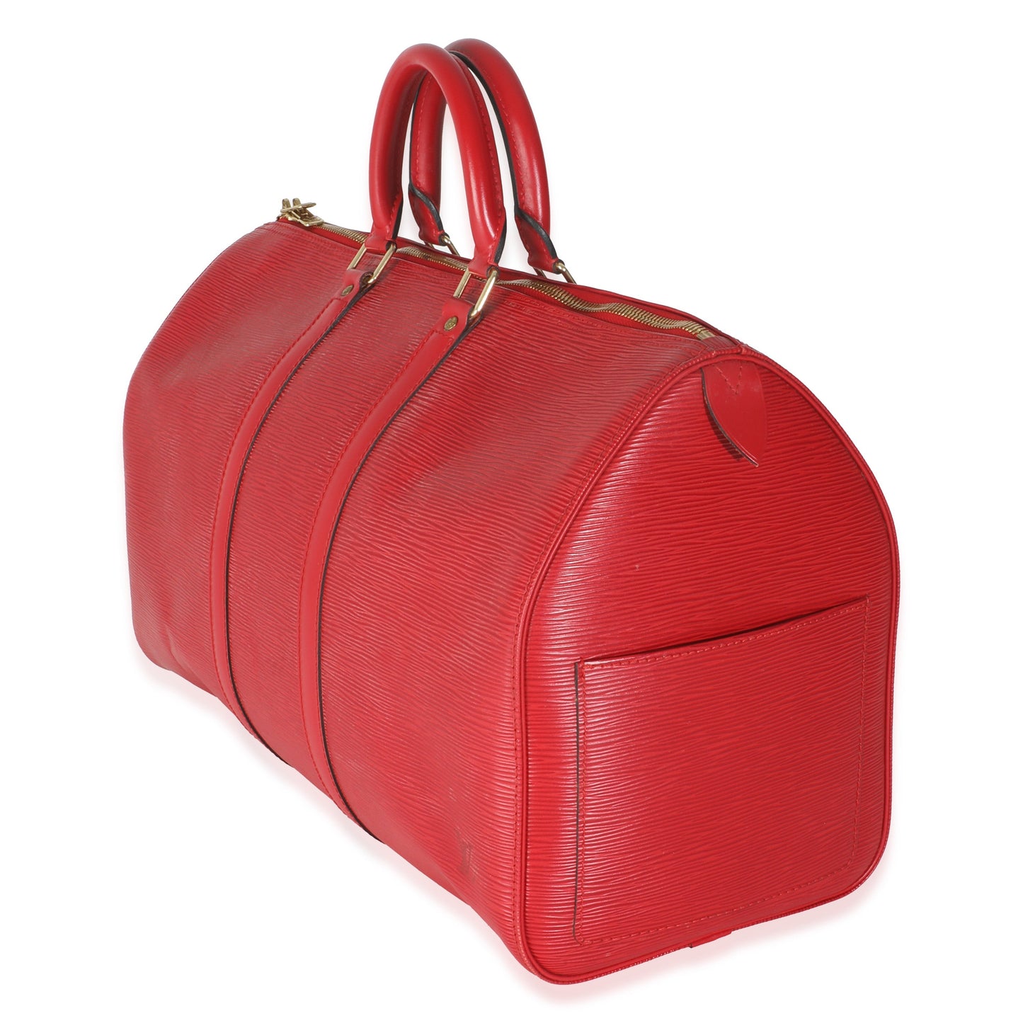 Louis Vuitton   Red Epi Keepall 45