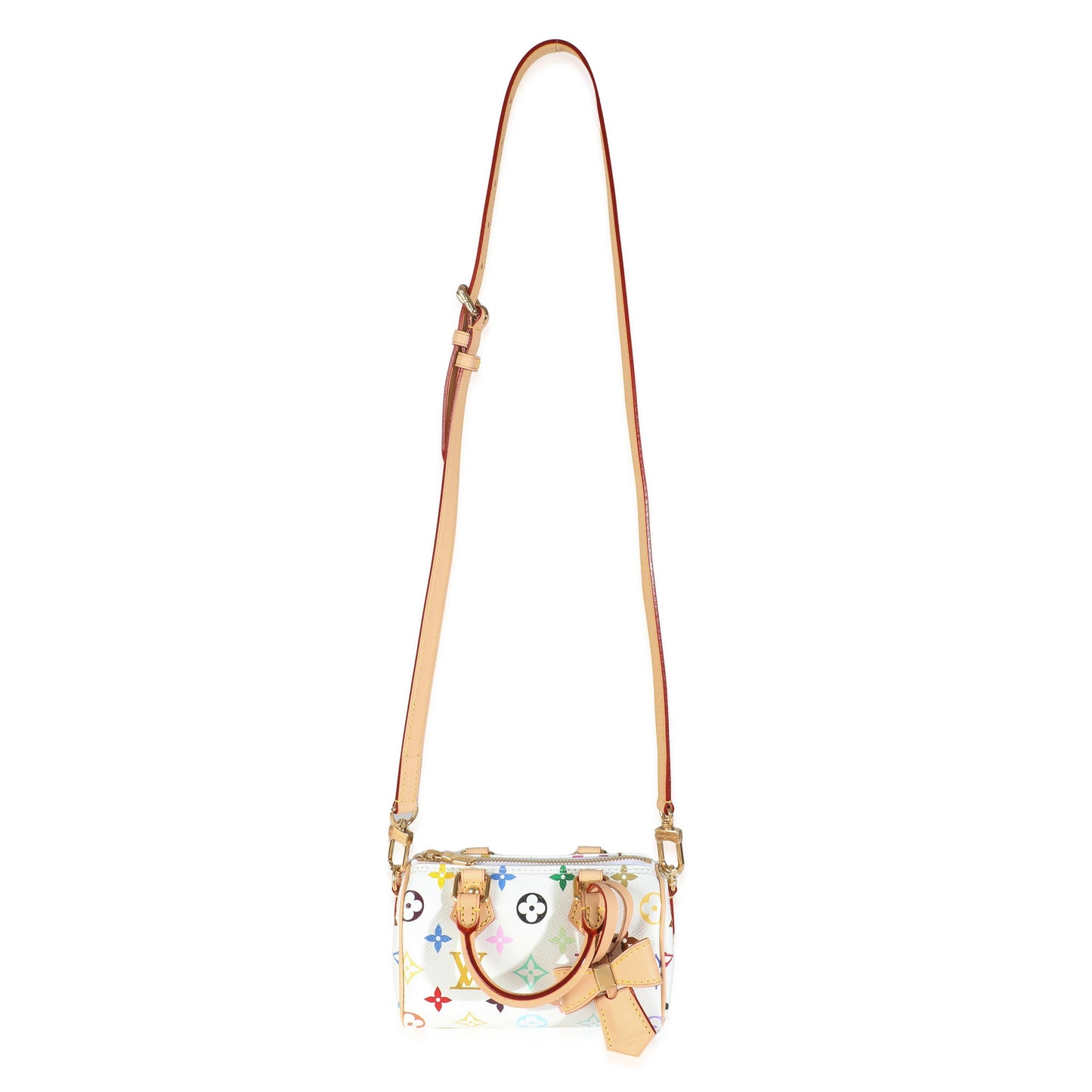 Louis Vuitton x TM White Monogram Multicolor Nano Speedy NM