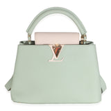 Louis Vuitton Jade Taurillon Flower Capucines BB