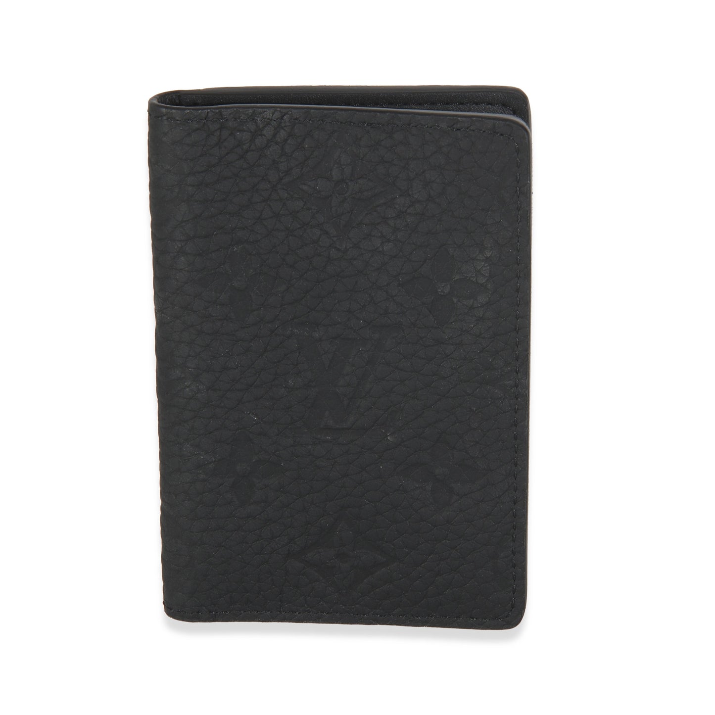 Louis Vuitton Black Taurillon Monogram Pocket Organizer