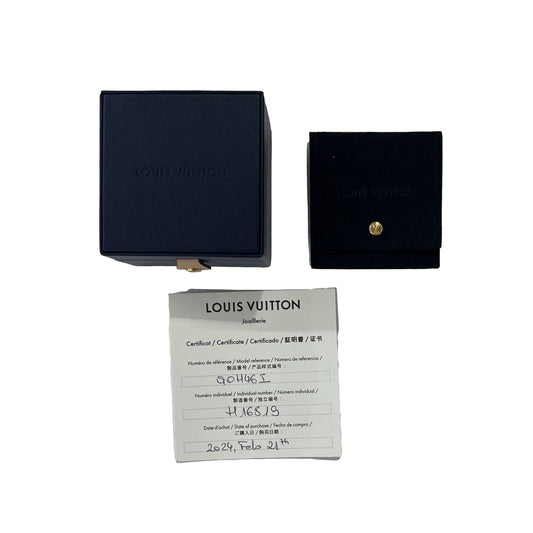 Louis Vuitton White Gold Diamond Les Gastons Large Ring